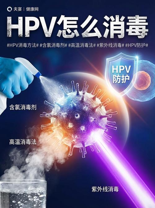 给hpv消毒可以用含氯消毒剂,像84消毒液.也可用高温消毒